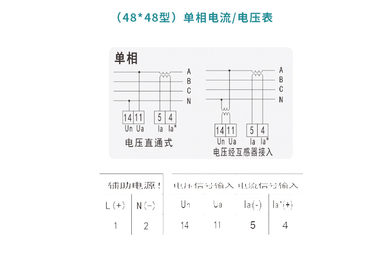 澤沃電子三相電壓表ZW-U-3X4系列三相多功能電力儀(圖5)